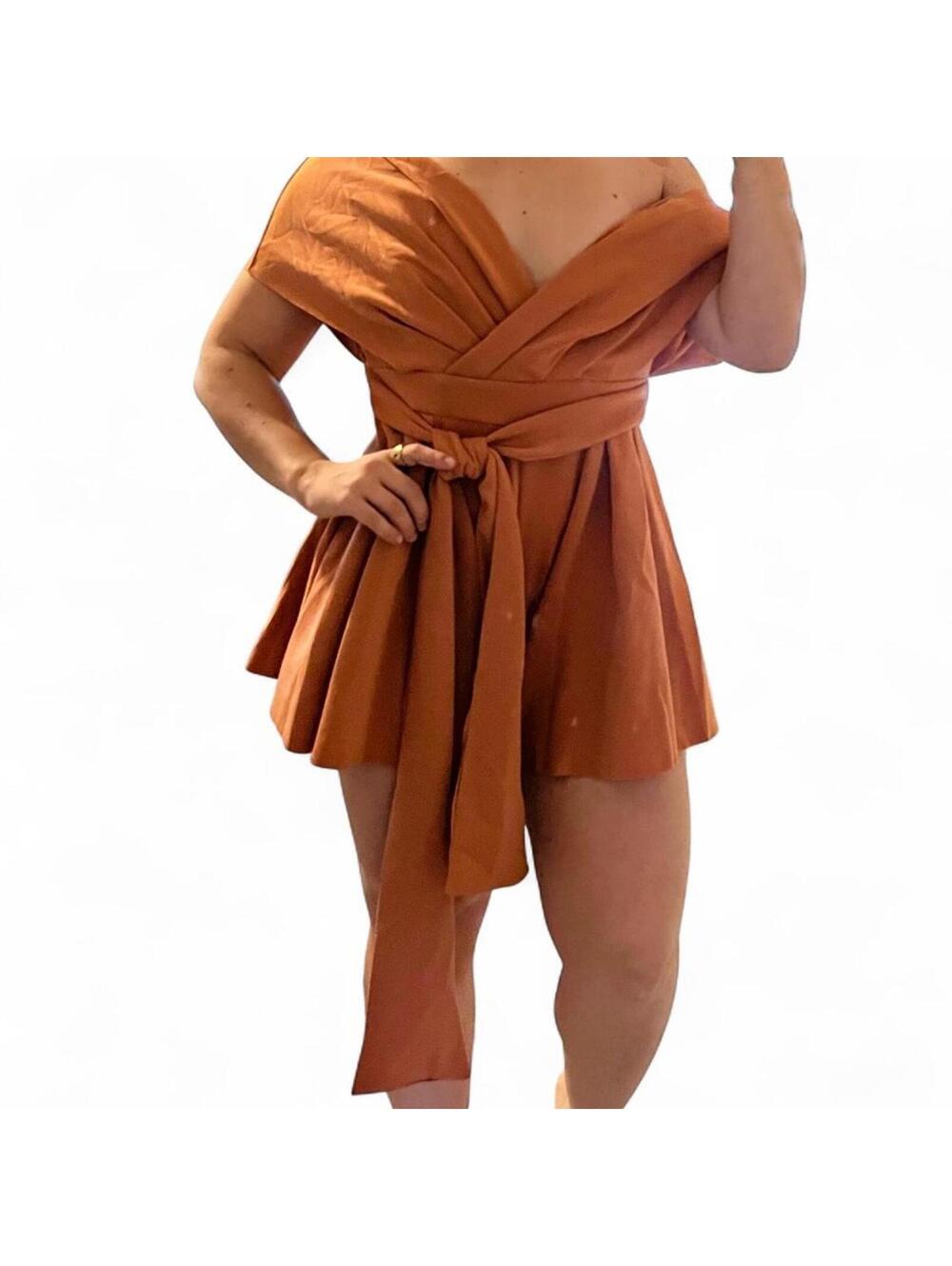 asos petite size 4 dress with shorts